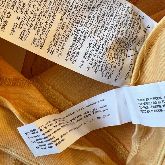 NWT Zara Set of Stretch Denim Racer Back Crop Top and Bike Shorts - Picture 13 of 13